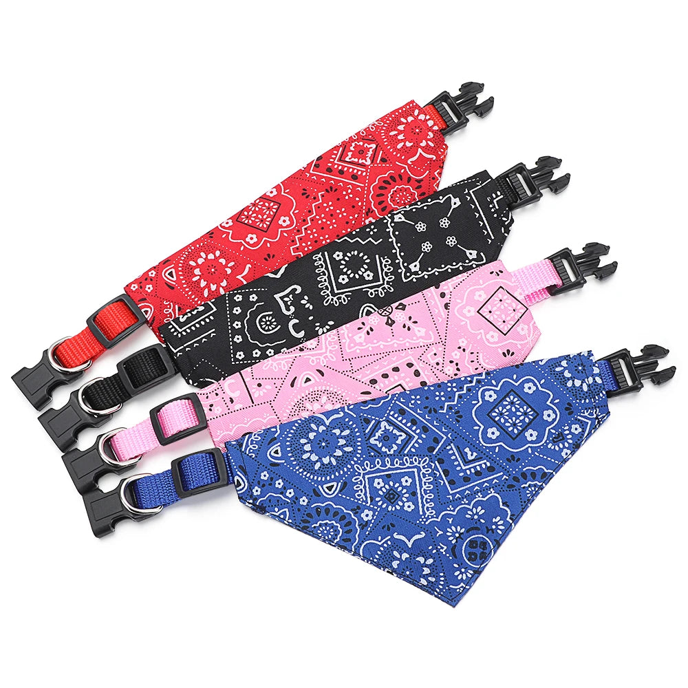 Adjustable Triangular Bandage for Pet Dog Cat Washable Scarf Bandana