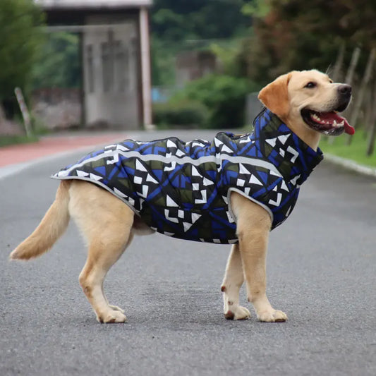 Waterproof Padded Vest Jacket for Large Dogs, Cold Weather, Warm Coat, 