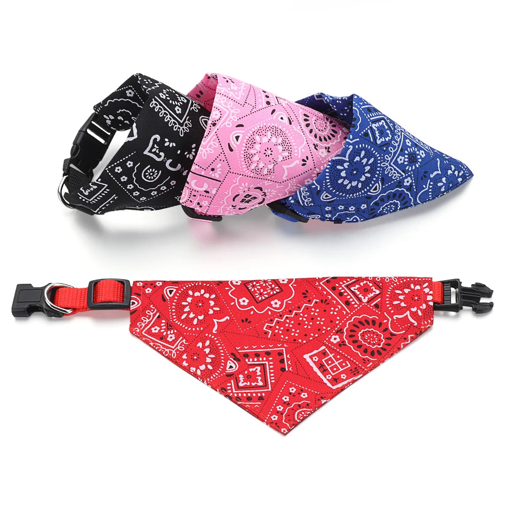 Adjustable Triangular Bandage for Pet Dog Cat Washable Scarf Bandana